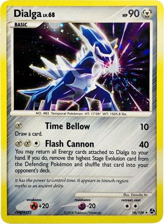 Dialga (Cosmos Holo) (16/106) Holofoil [Deck Exclusives] - Holo Rare