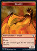 Dragon // Treasure Double-Sided Token (CMR-7 // 12) - Commander Legends Foil