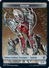 Golem // Rock Double-Sided Token (CMR-9 // 11) - Commander Legends Foil