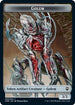 Golem // Rock Double-Sided Token (CMR-9 // 11) - Commander Legends Foil