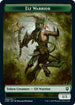 Elf Warrior // The Monarch Double-Sided Token (CMR-8 // 14) - Commander Legends Foil