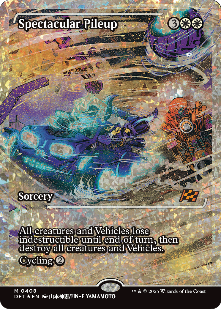Spectacular Pileup (Showcase) (Fracture Foil) (DFT-408) - Aetherdrift: (Showcase) Foil