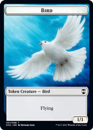 Bird // Spirit Double-Sided Token (KHC-1 // 4) - Commander: Kaldheim