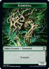 Elemental // Elf Warrior Double-Sided Token (KHC-6 // 15) - Commander: Kaldheim