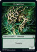 Elemental // Elf Warrior Double-Sided Token (KHC-6 // 15) - Commander: Kaldheim