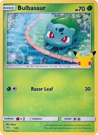 Bulbasaur (001/25) [McDonalds 25th Anniversary Promos] - Promo
