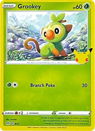 Grookey (008/25) Holofoil [McDonalds 25th Anniversary Promos] - Promo