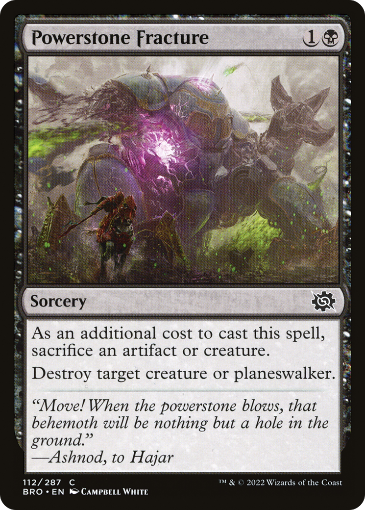 Powerstone Fracture (BRO-112) - The Brothers' War Foil