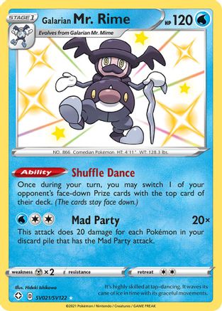 Galarian Mr. Rime (SV021/122) Holofoil [Shining Fates Shiny Vault] - Shiny Holo Rare