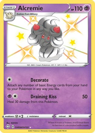 Alcremie (SV058/122) Holofoil [Shining Fates Shiny Vault] - Shiny Holo Rare