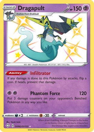 Dragapult (SV062/122) Holofoil [Shining Fates Shiny Vault] - Shiny Holo Rare