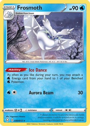 Frosmoth (030/72) Reverse Holofoil [Shining Fates] - Holo Rare