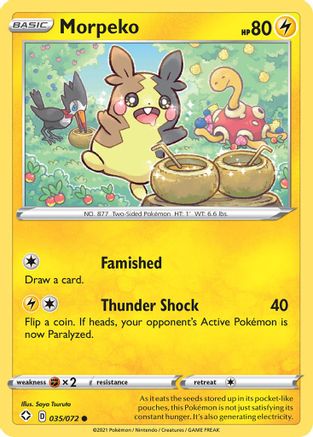 Morpeko (035/72) Reverse Holofoil [Shining Fates] - Common