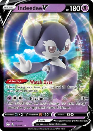 Indeedee V (039/72) Holofoil [Shining Fates] - Ultra Rare