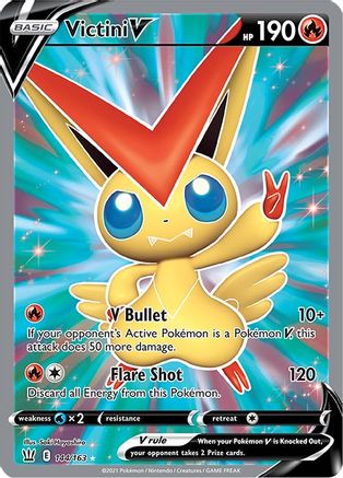 Victini V (Full Art) (144/163) Holofoil [Battle Styles] - Ultra Rare