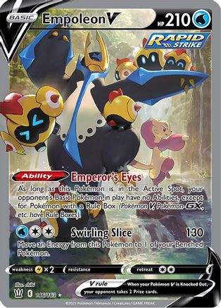 Empoleon V (Alternate Full Art) (146/163) Holofoil [Battle Styles] - Ultra Rare