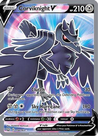 Corviknight V (Full Art) (156/163) Holofoil [Battle Styles] - Ultra Rare