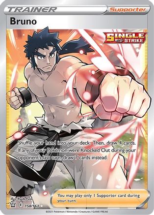 Bruno (Full Art) (158/163) Holofoil [Battle Styles] - Ultra Rare