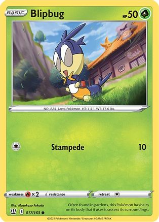 Blipbug (017/163) Reverse Holofoil [Battle Styles] - Common