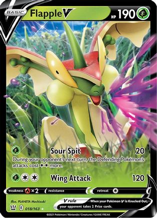 Flapple V (018/163) Holofoil [Battle Styles] - Ultra Rare