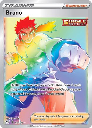 Bruno (Secret) (172/163) Holofoil [Battle Styles] - Secret Rare