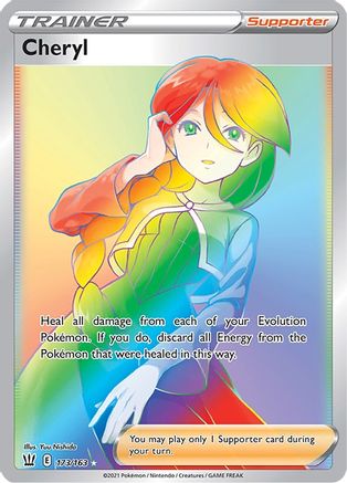 Cheryl (Secret) (173/163) Holofoil [Battle Styles] - Secret Rare