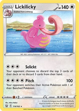 Lickilicky (114/163) Reverse Holofoil [Battle Styles] - Rare