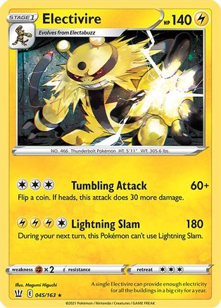 Electivire (045/163) Reverse Holofoil [Battle Styles] - Rare