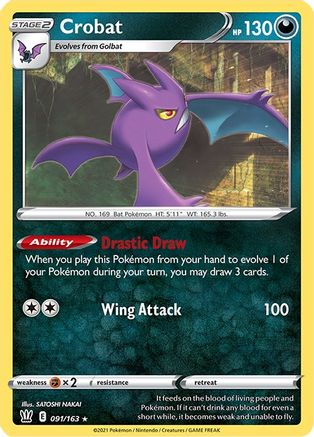 Crobat (091/163) Reverse Holofoil [Battle Styles] - Holo Rare