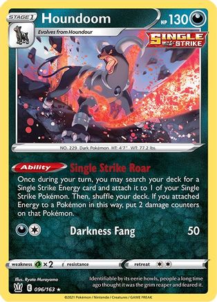 Houndoom (096/163) Reverse Holofoil [Battle Styles] - Holo Rare