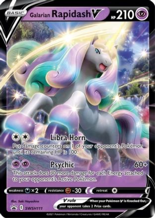 Galarian Rapidash V (SWSH111/307) Holofoil [SWSH Sword & Shield Promo Cards] - Promo
