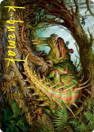 Blex, Vexing Pest Art Card (Gold-Stamped Signature) (ASSTX-022) - Art Series: Strixhaven