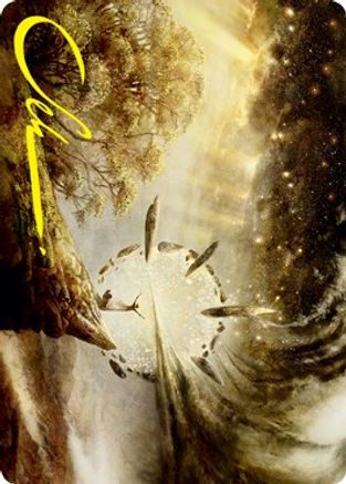 Harness Infinity Art Card (Gold-Stamped Signature) (ASSTX-027) - Art Series: Strixhaven Foil