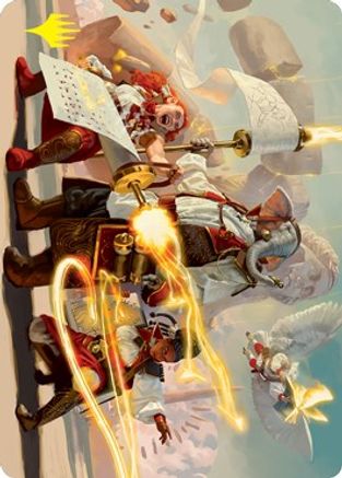 Lorehold Command Art Card (Gold-Stamped Signature) (ASSTX-031) - Art Series: Strixhaven
