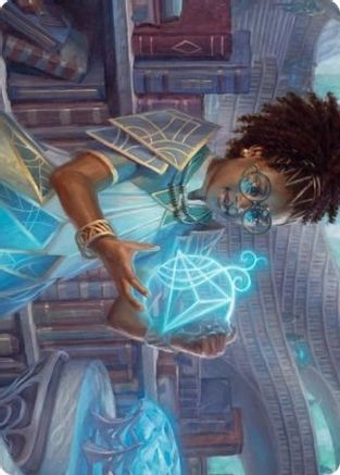 Zimone, Quandrix Prodigy Art Card (ASSTX-046) - Art Series: Strixhaven