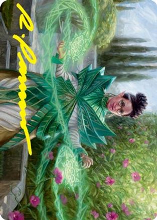 Kianne, Dean of Substance Art Card (Gold-Stamped Signature) (ASSTX-051) - Art Series: Strixhaven
