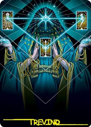 Strategic Planning Art Card (Gold-Stamped Signature) (ASSTX-068) - Art Series: Strixhaven