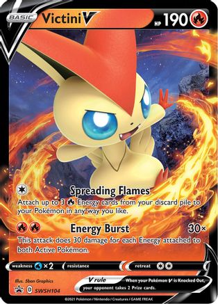 Victini V (SWSH104/307) Holofoil [SWSH Sword & Shield Promo Cards] - Promo