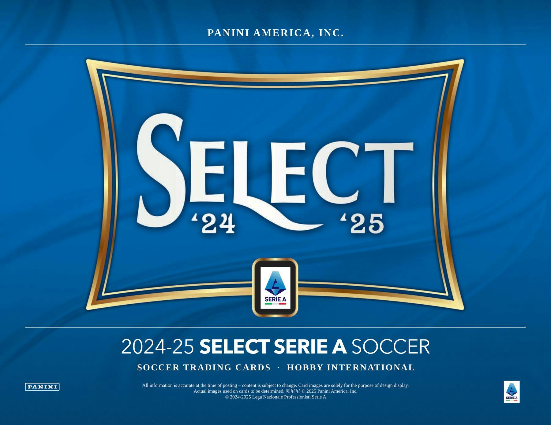 2024-25 Panini Select Serie A Soccer International Hobby Pack