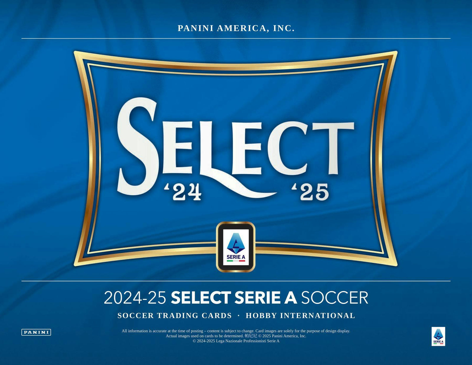 2024-25 Panini Select Serie A Soccer International Hobby Pack