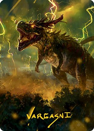 Thrasta, Tempest's Roar Art Card (42/81) (Gold-Stamped Signature) (ASMH2-042) - Art Series: Modern Horizons 2