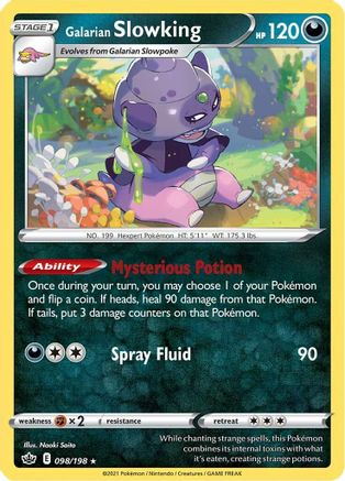 Galarian Slowking (098/198) Reverse Holofoil [Chilling Reign] - Holo Rare