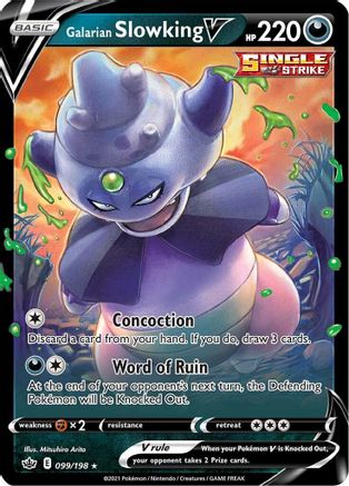 Galarian Slowking V (099/198) Holofoil [Chilling Reign] - Ultra Rare