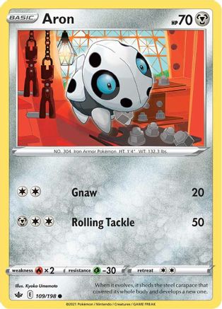 Aron (109/198) Reverse Holofoil [Chilling Reign] - Common