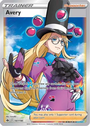 Avery (Full Art) (187/198) Holofoil [Chilling Reign] - Ultra Rare