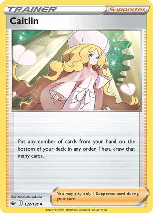 Caitlin (132/198) Reverse Holofoil [Chilling Reign] - Uncommon