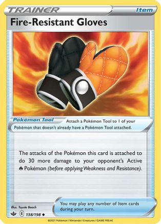 Fire-Resistant Gloves (138/198) [Chilling Reign] - Uncommon
