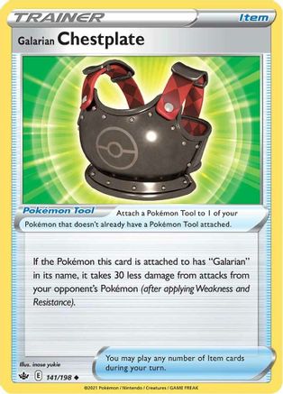 Galarian Chestplate (141/198) [Chilling Reign] - Uncommon