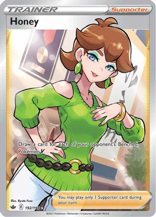 Honey (Full Art) (192/198) Holofoil [Chilling Reign] - Ultra Rare