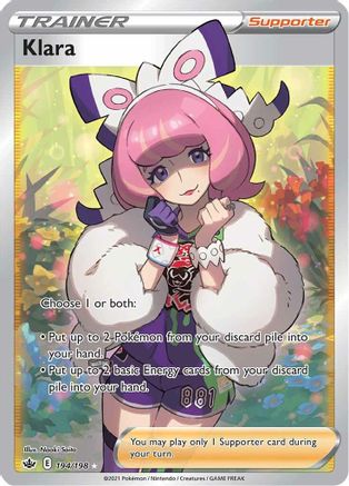 Klara (Full Art) (194/198) Holofoil [Chilling Reign] - Ultra Rare